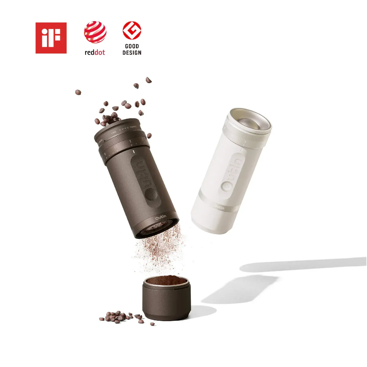Fresh espresso cup brewed by OutIn Nano